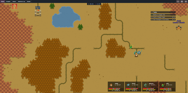 A darker region map late in the game